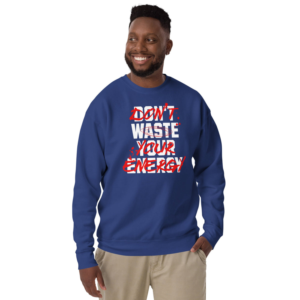 Don't waste unisex premium sweatshirt Funky African
