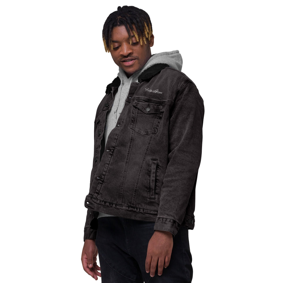 African Jungle Unisex denim sherpa jacket Funky African