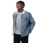 Gye Nyame Unisex denim sherpa jacket Funky African
