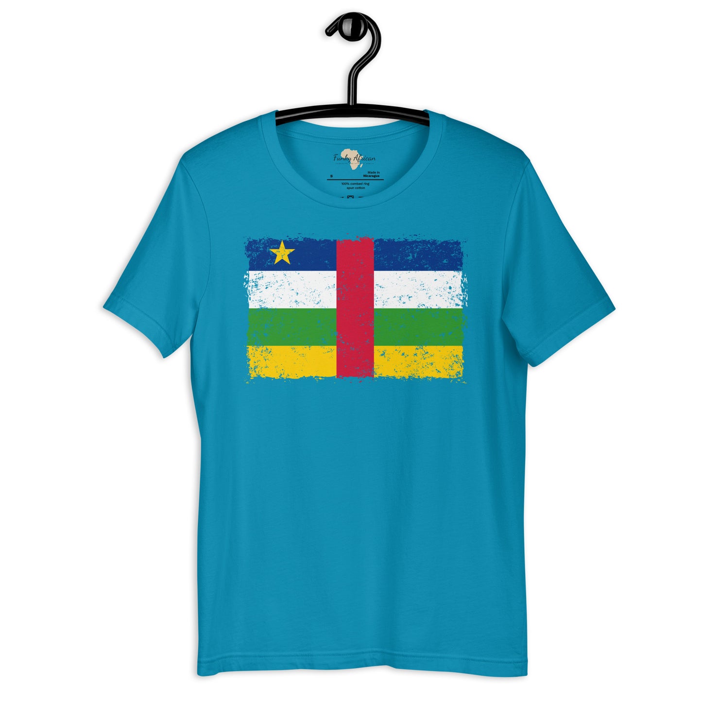 Central African Republic grunge unisex tee