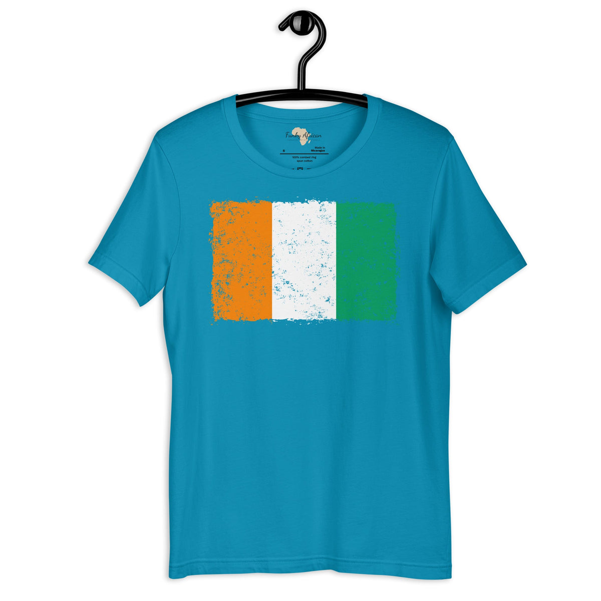 Côte d'Ivoire grunge unisex tee Funky African