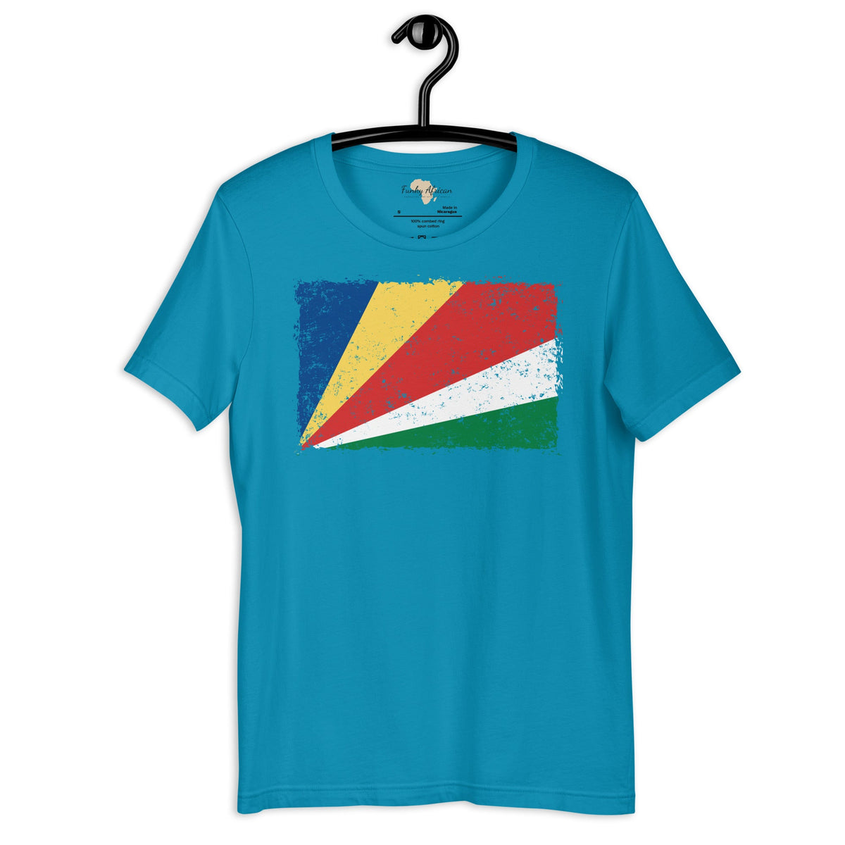 Seychelles grunge unisex tee Funky African