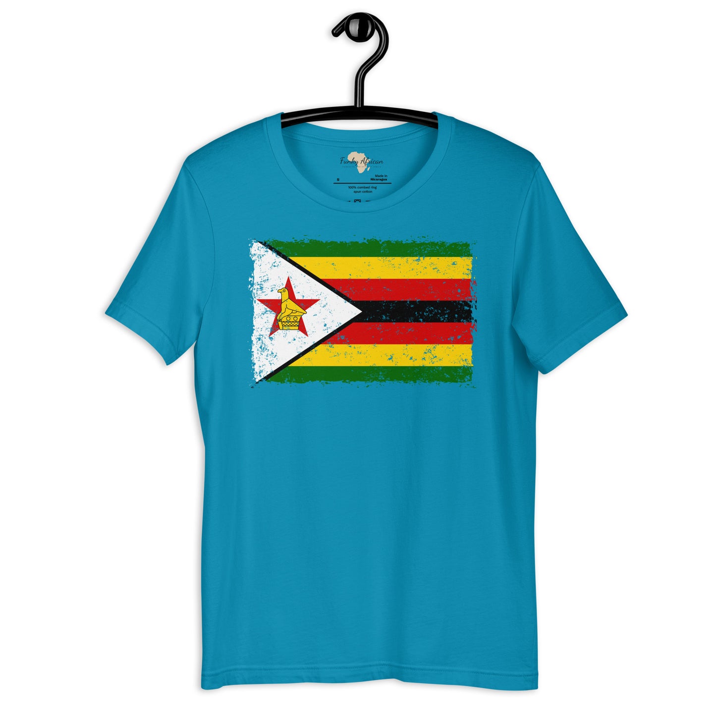 Zimbabwe grunge unisex tee