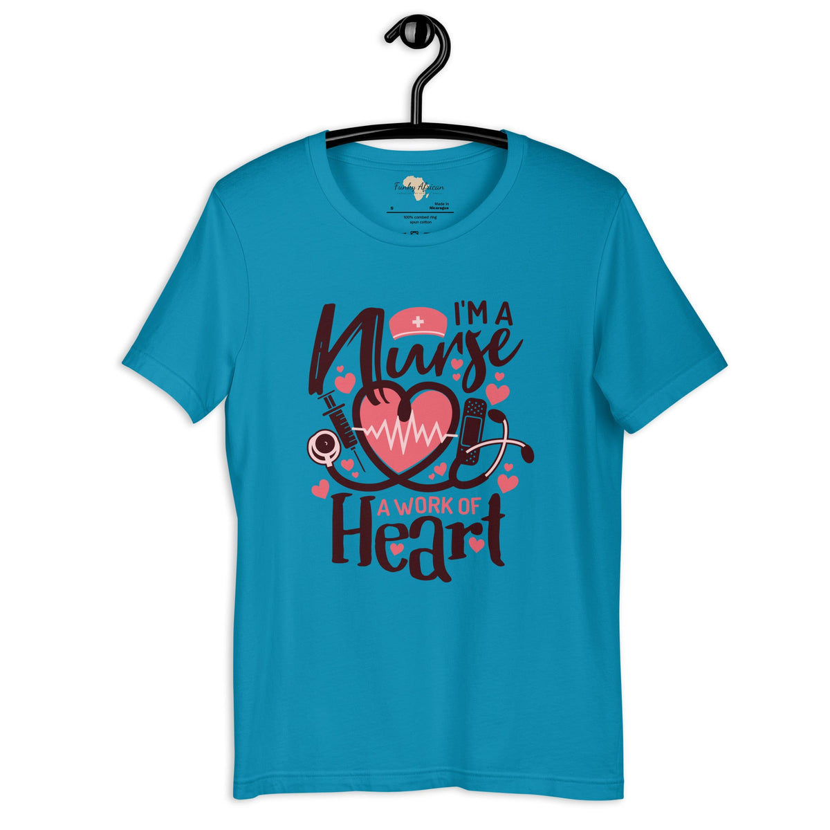 I am a nurse unisex tee Funky African