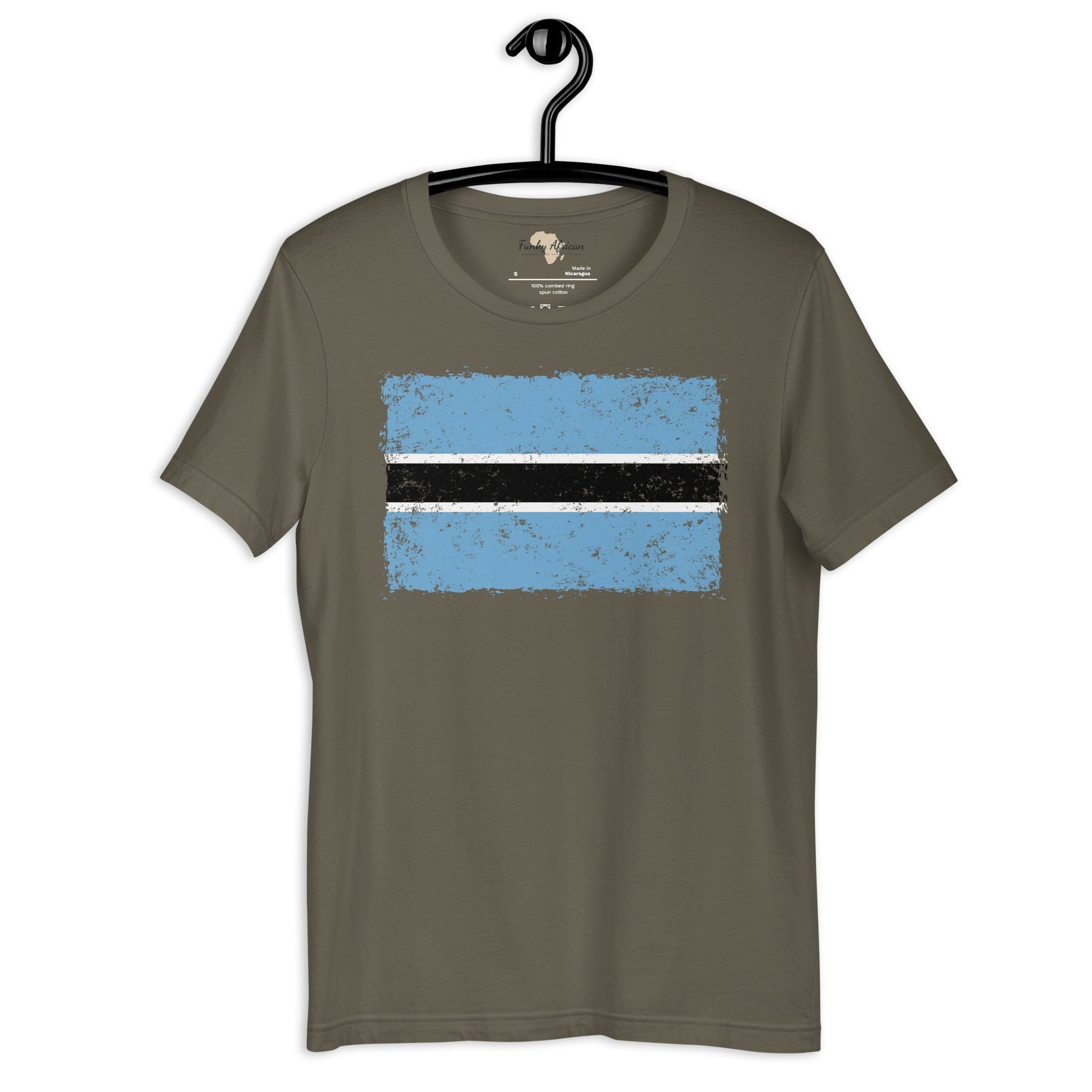 Botswana grunge unisex tee Funky African