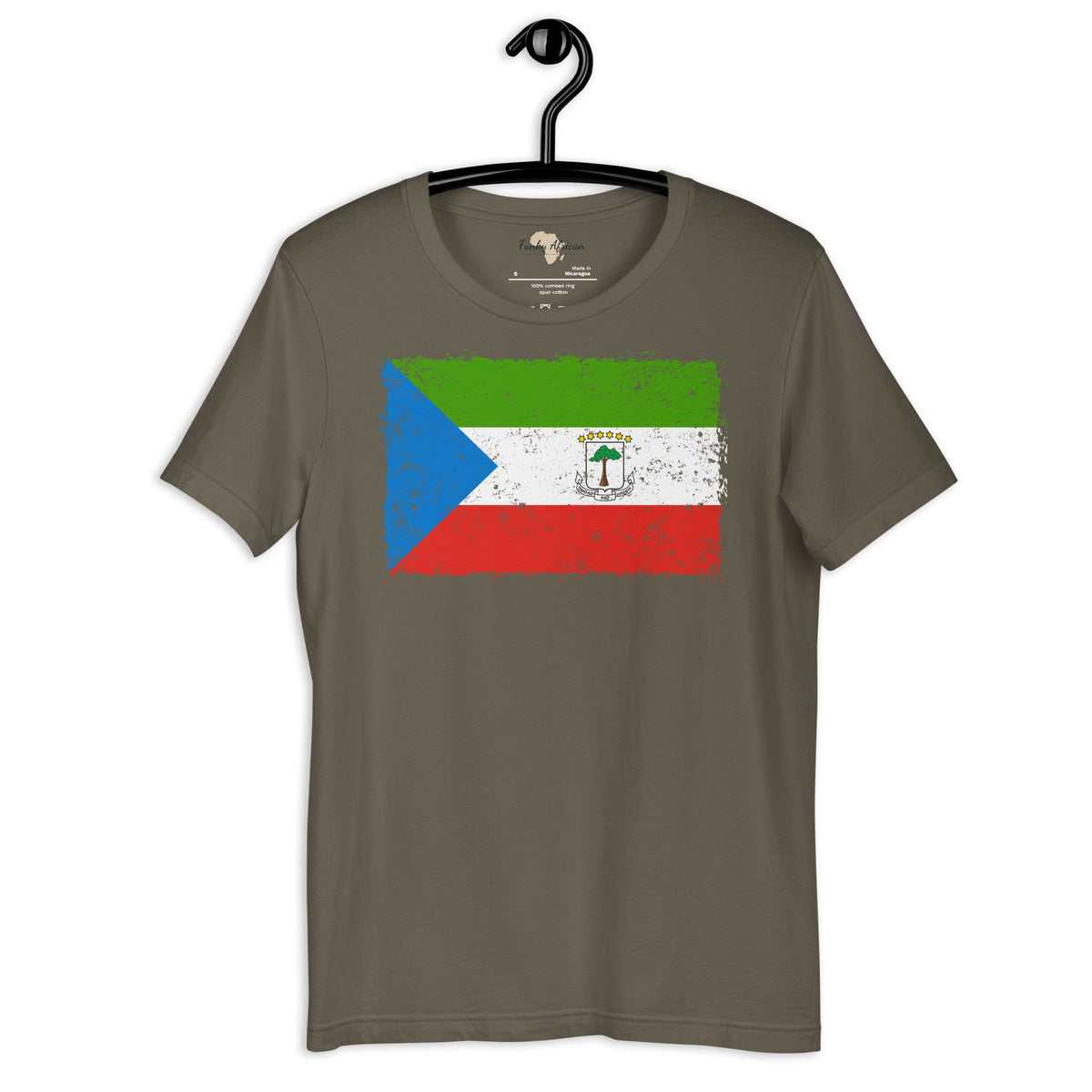 Equatorial Guinea grunge unisex tee Funky African