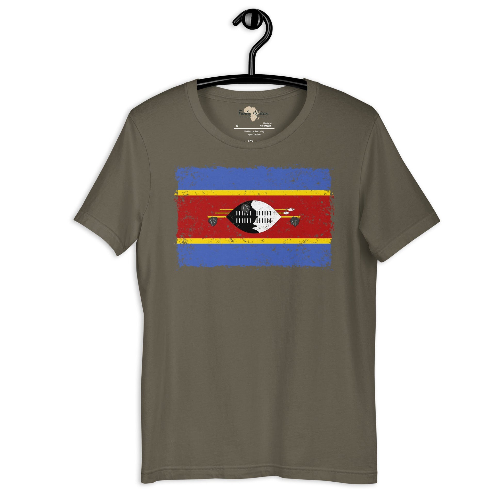 Eswatini grunge unisex tee Funky African