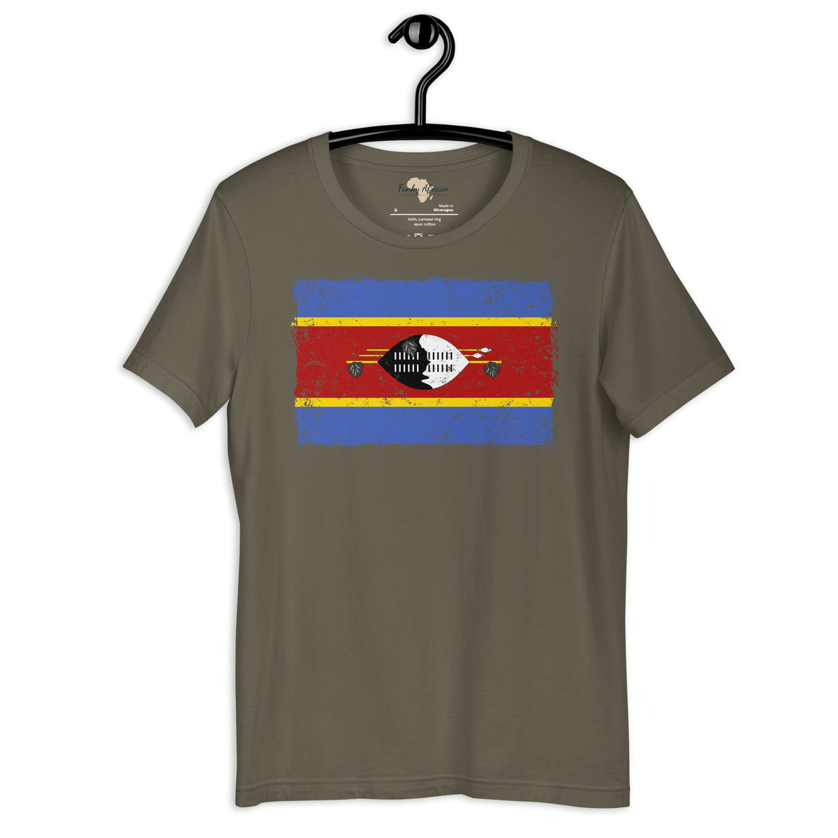 Eswatini grunge unisex tee Funky African