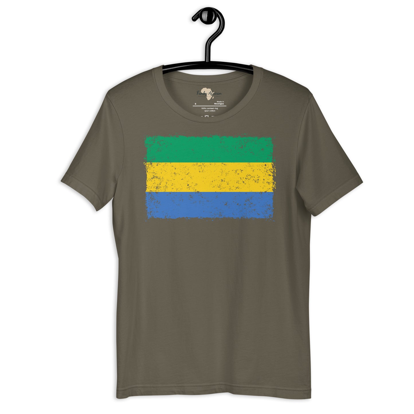 Gabon grunge unisex tee