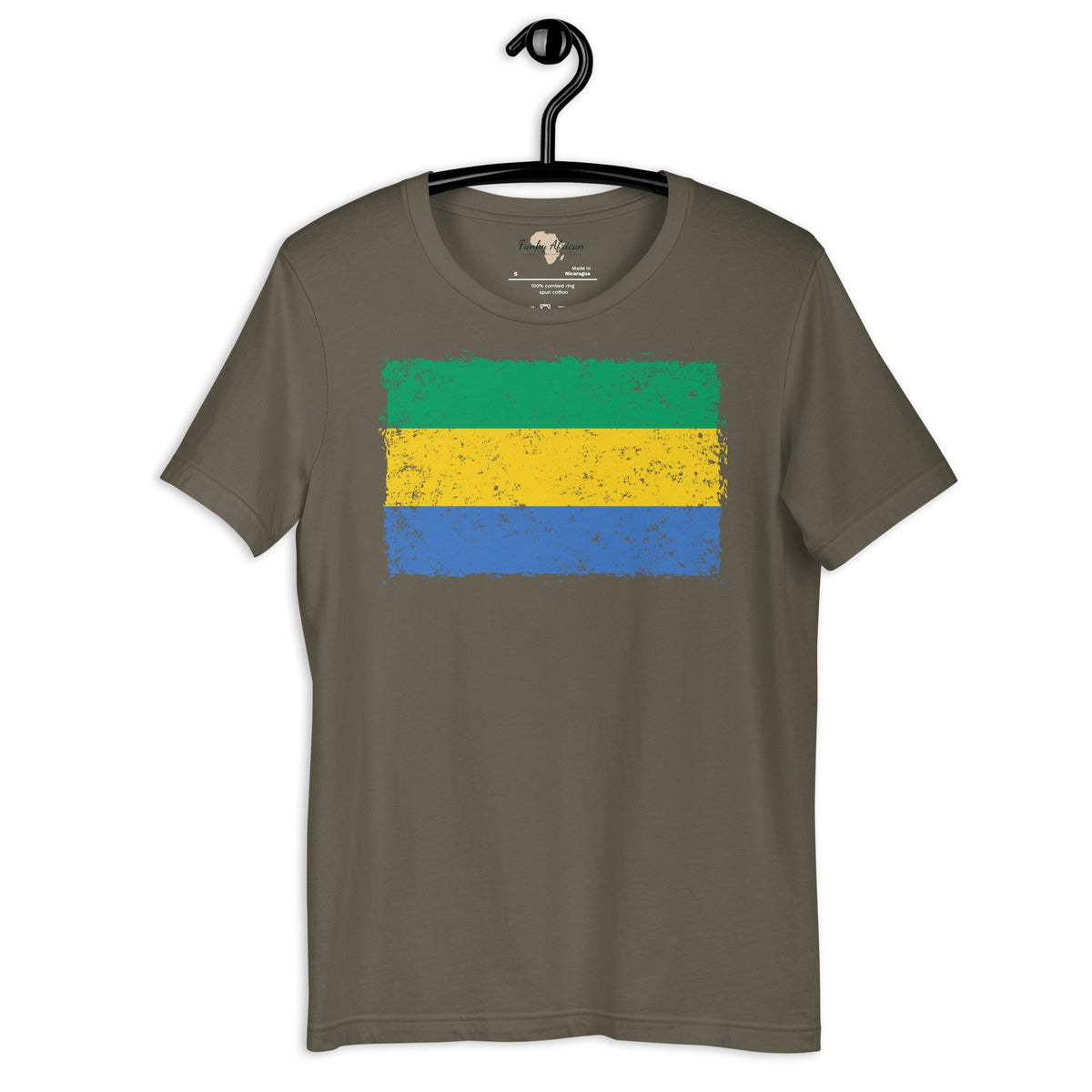 Gabon grunge unisex tee Funky African