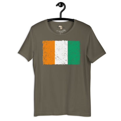 Côte d'Ivoire grunge unisex tee