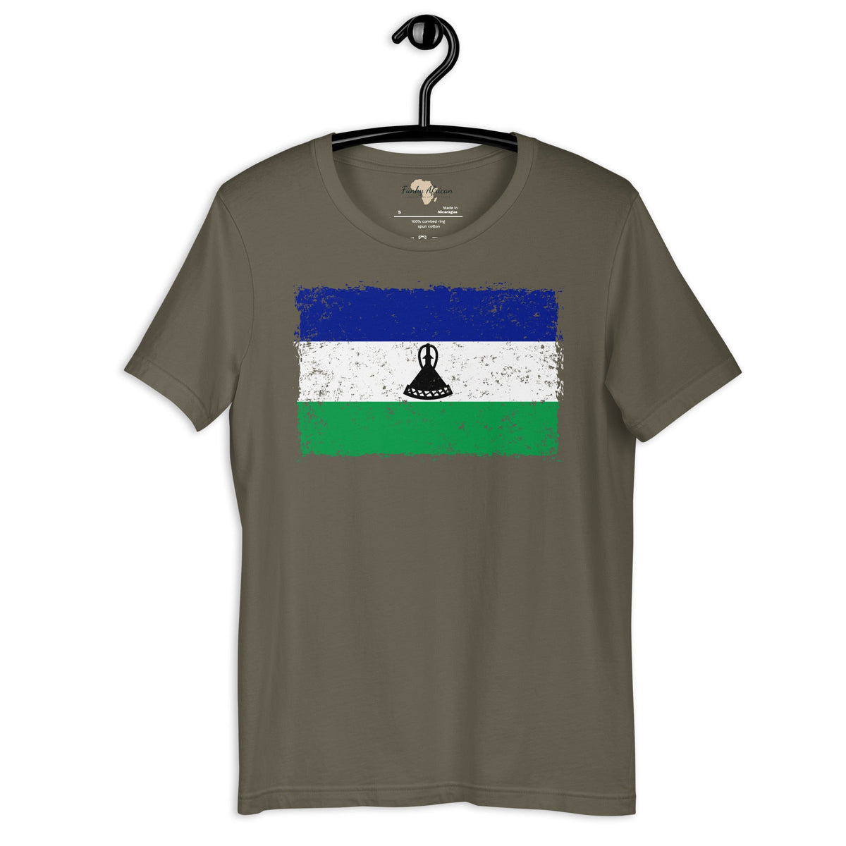 Lesotho grunge unisex tee Funky African