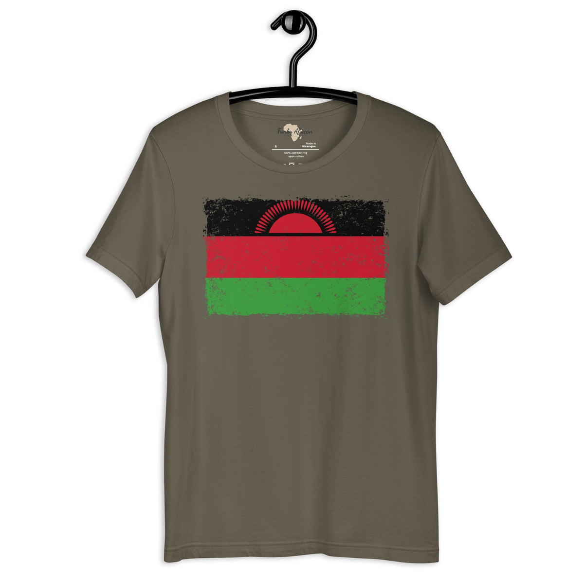 Malawi grunge unisex tee Funky African