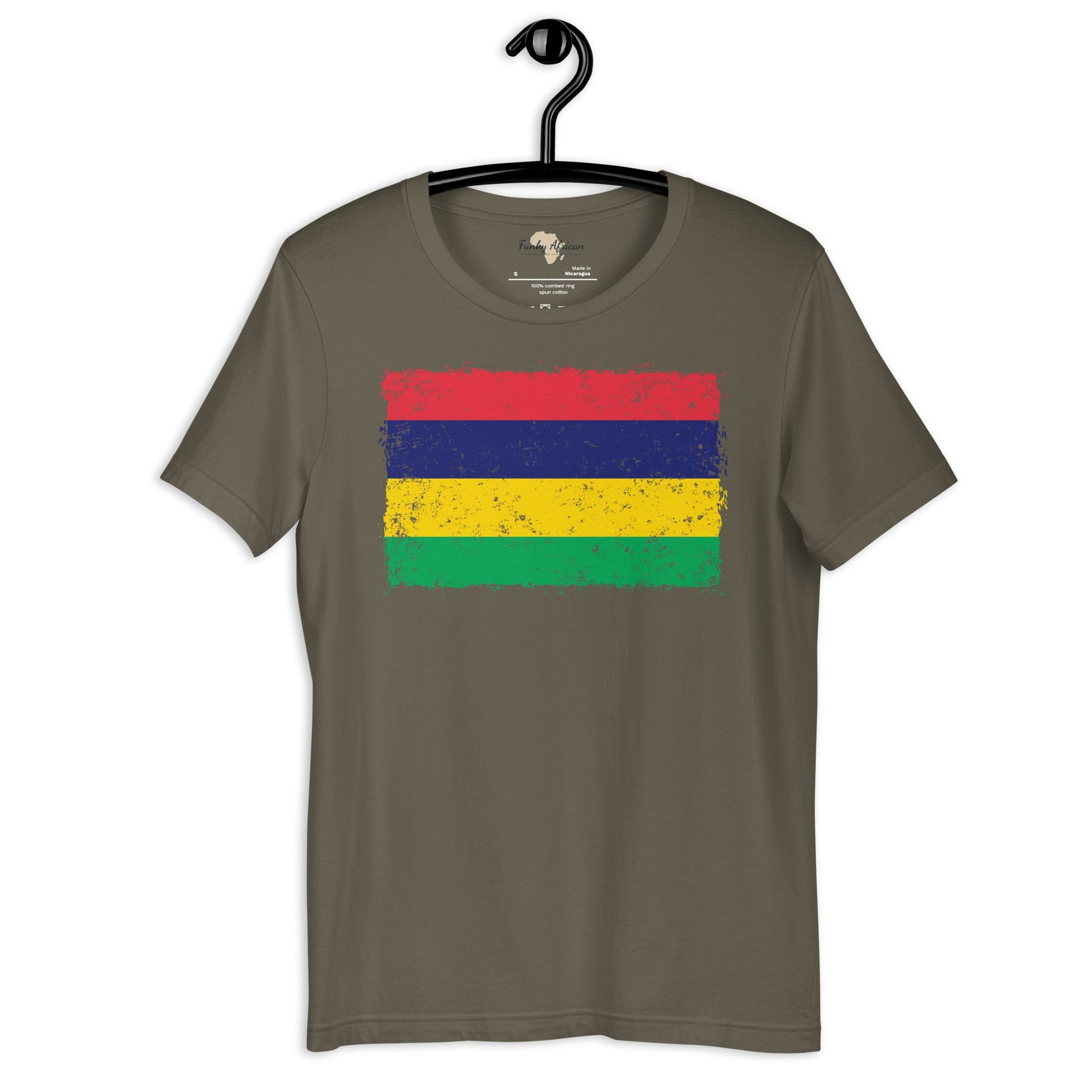 Mauritius grunge unisex tee Funky African