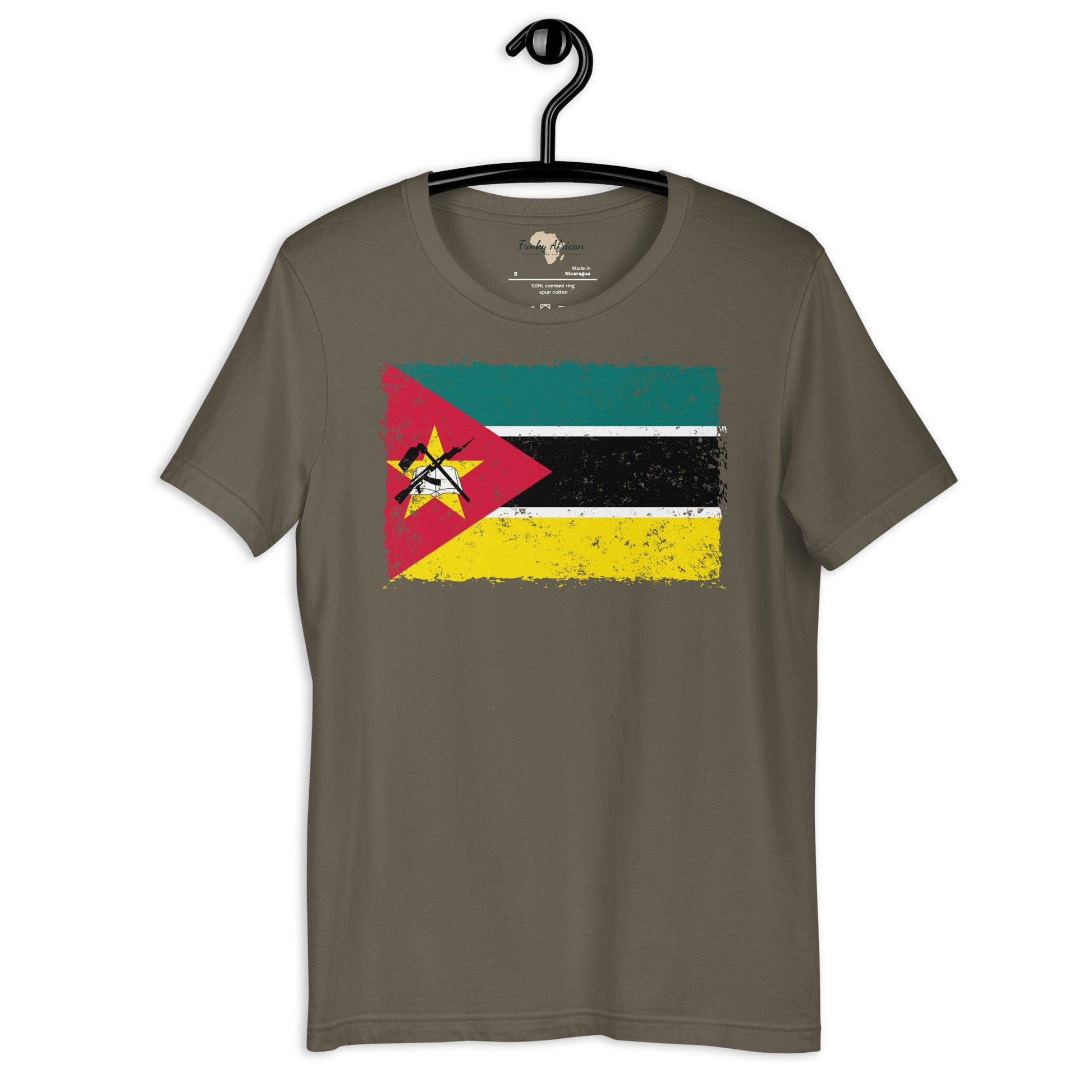 Mozambique grunge unisex tee Funky African