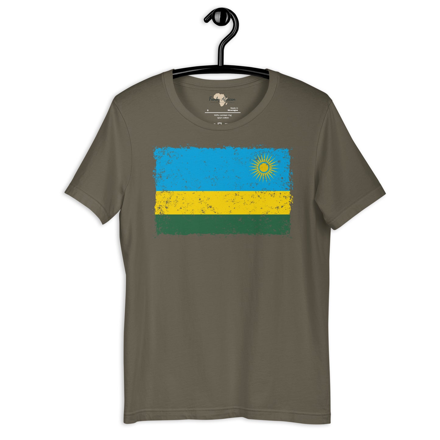 Rwanda grunge unisex tee