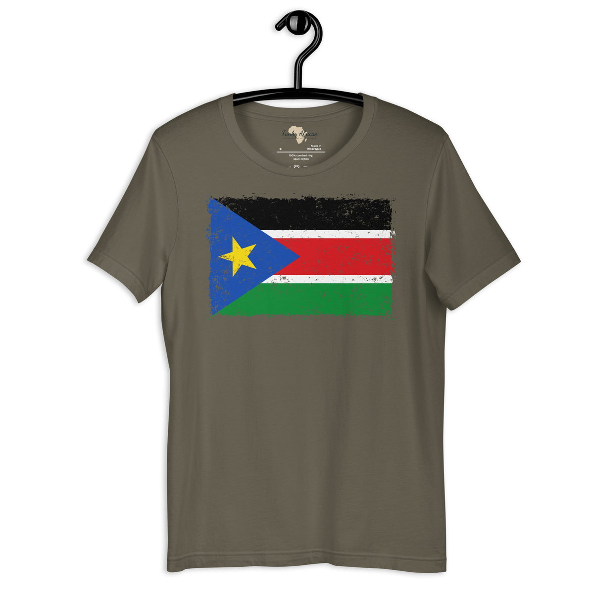 South Sudan grunge unisex tee Funky African