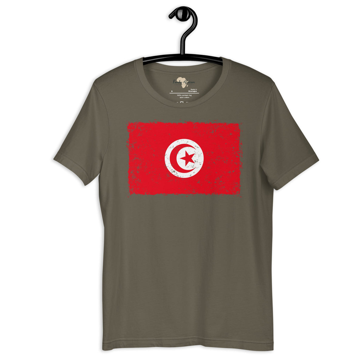 Tunisia grunge unisex tee Funky African