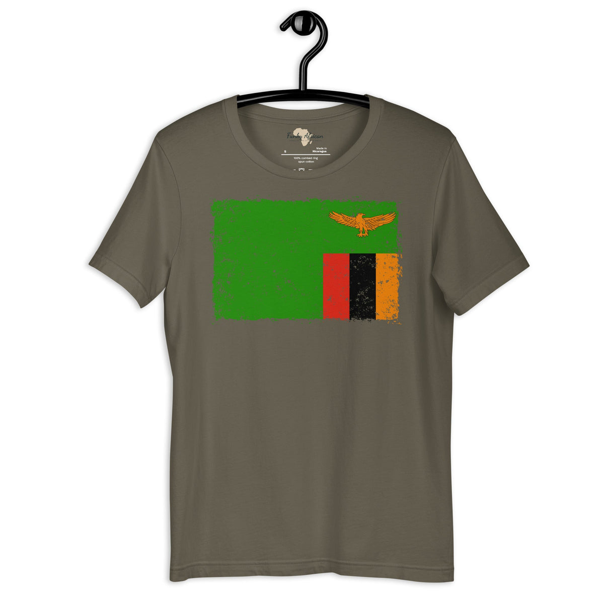 Zambia grunge unisex tee Funky African