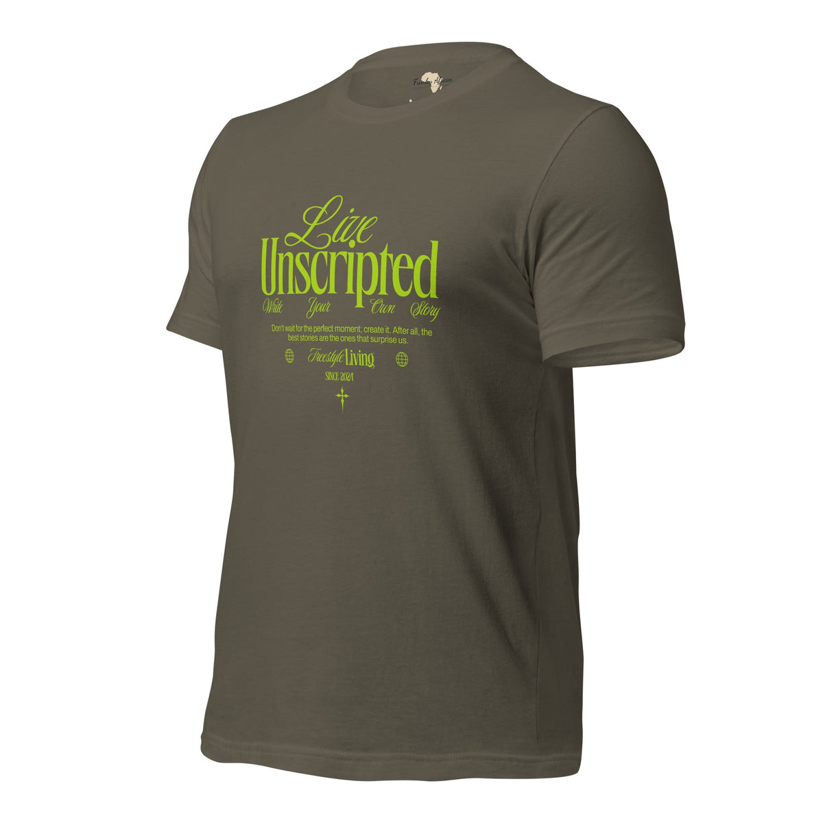 Live Unscripted Unisex t-shirt Funky African