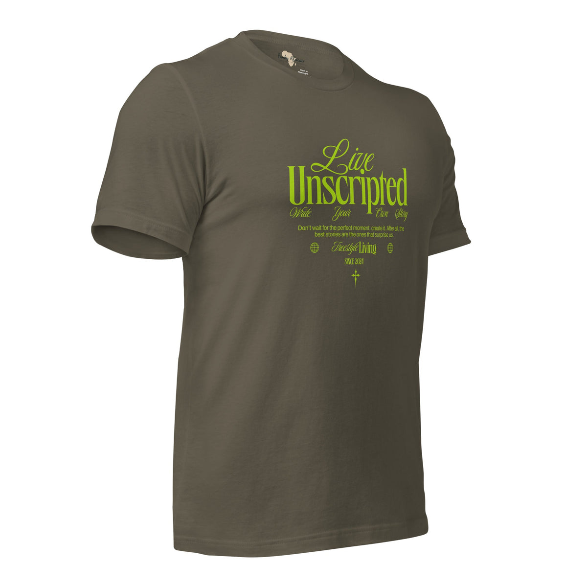 Live Unscripted Unisex t-shirt Funky African