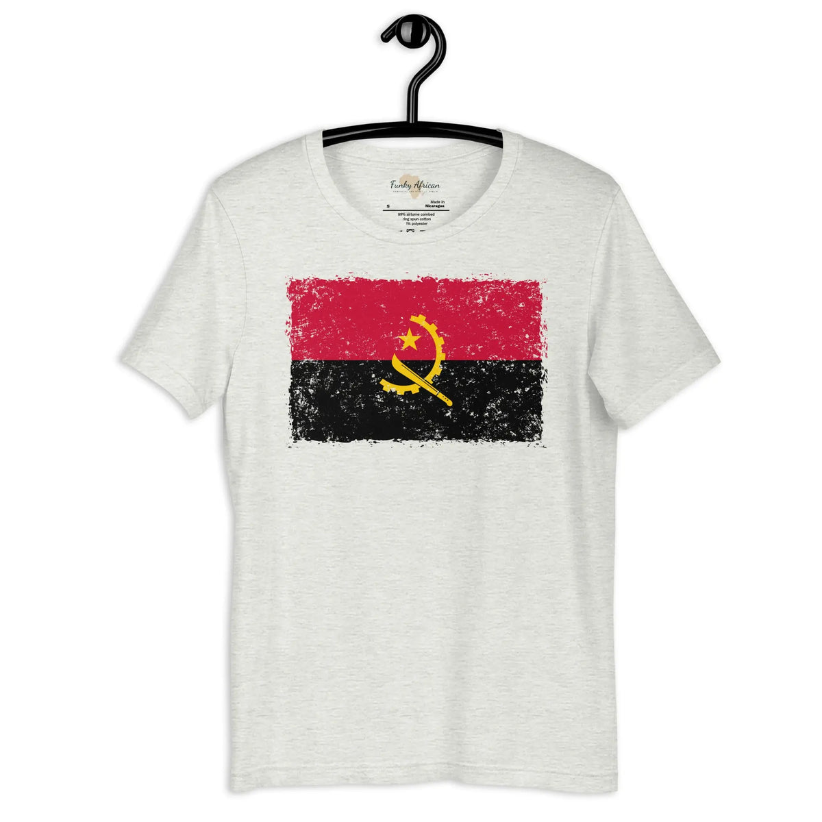 Angolan grunge unisex tee Funky African