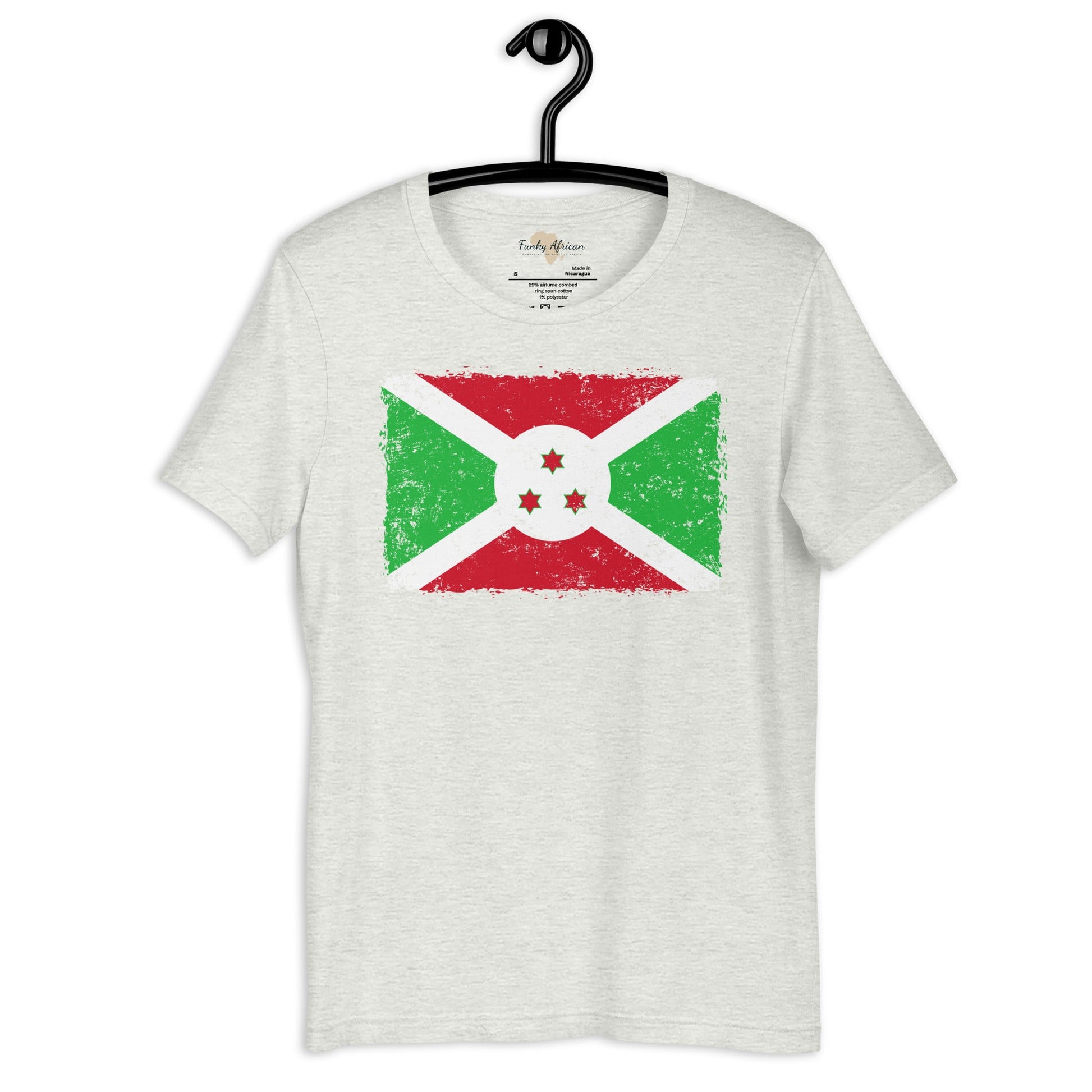Burundi grunge unisex tee Funky African