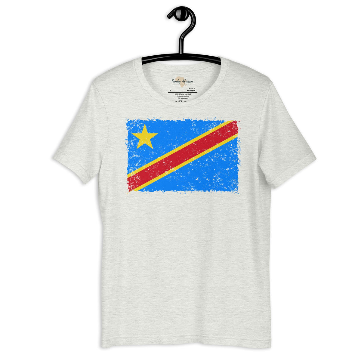 DR Congo grunge unisex tee Funky African