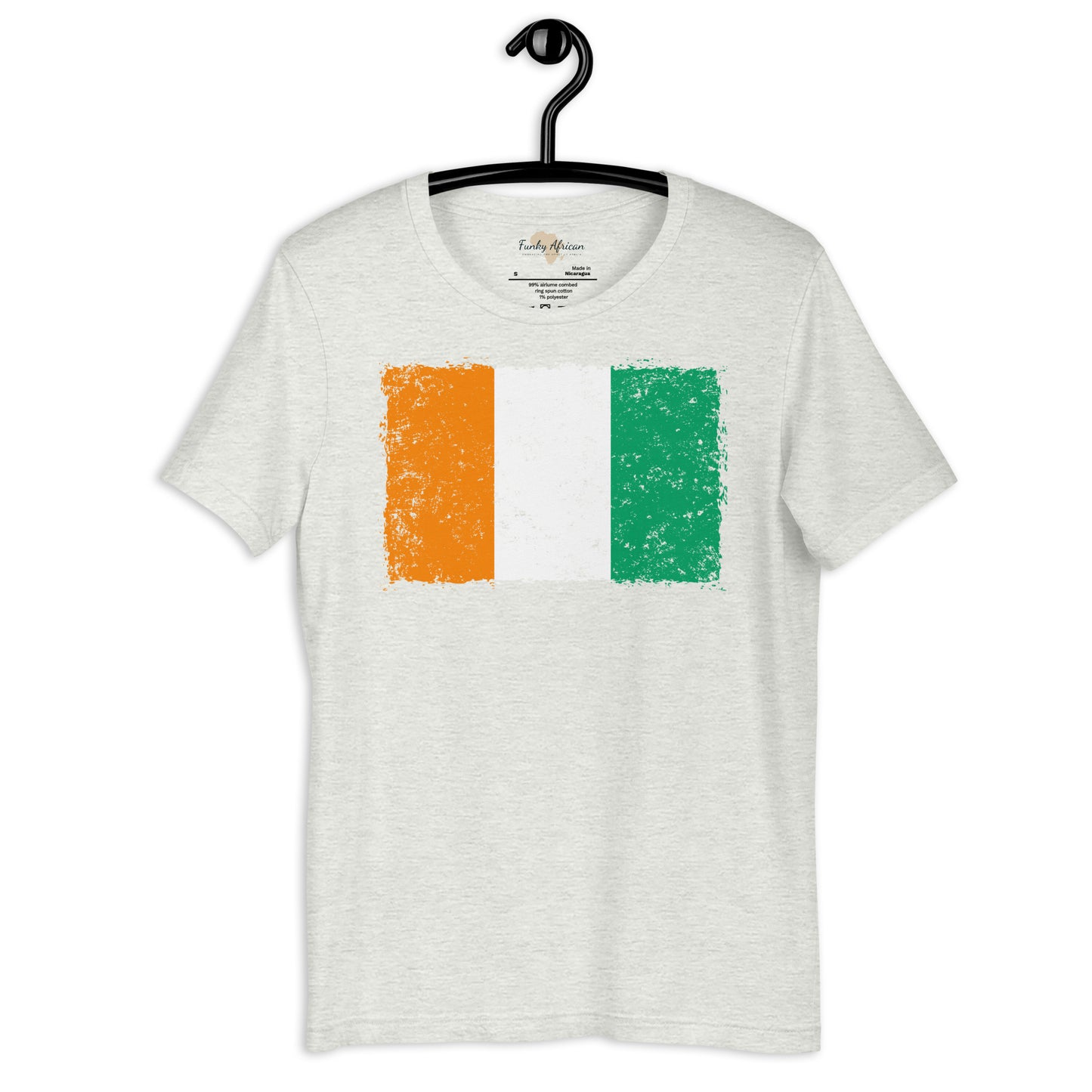 Côte d'Ivoire grunge unisex tee