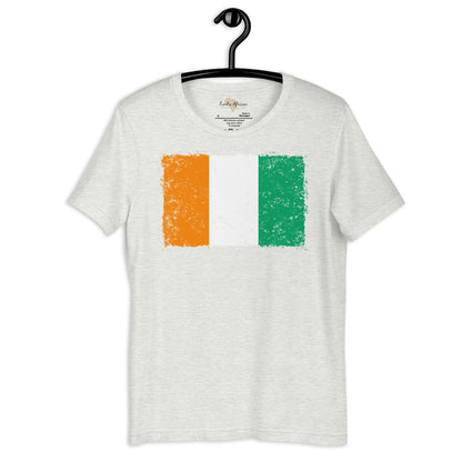 Côte d'Ivoire grunge unisex tee