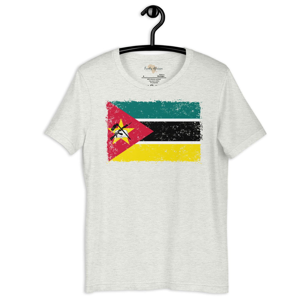 Mozambique grunge unisex tee Funky African