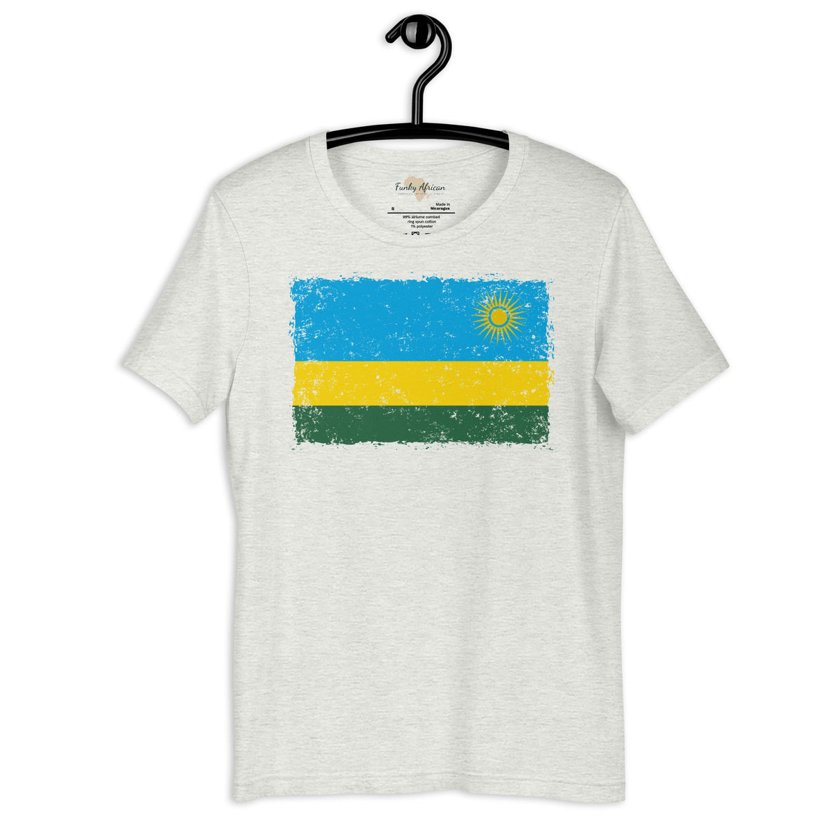 Rwanda grunge unisex tee Funky African