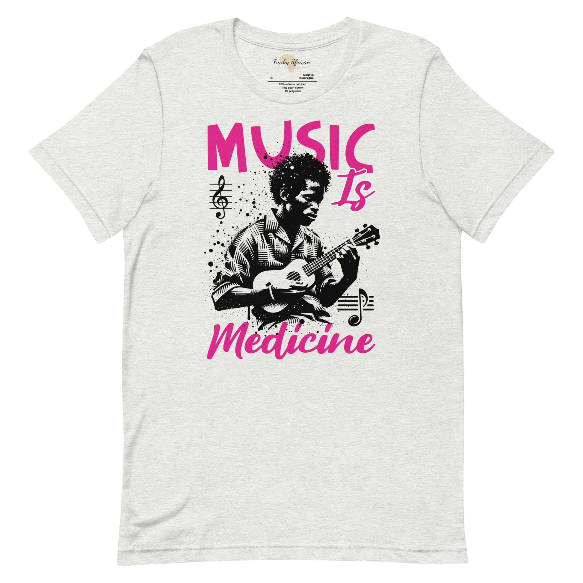 Music is medicine unisex t-shirt Funky African