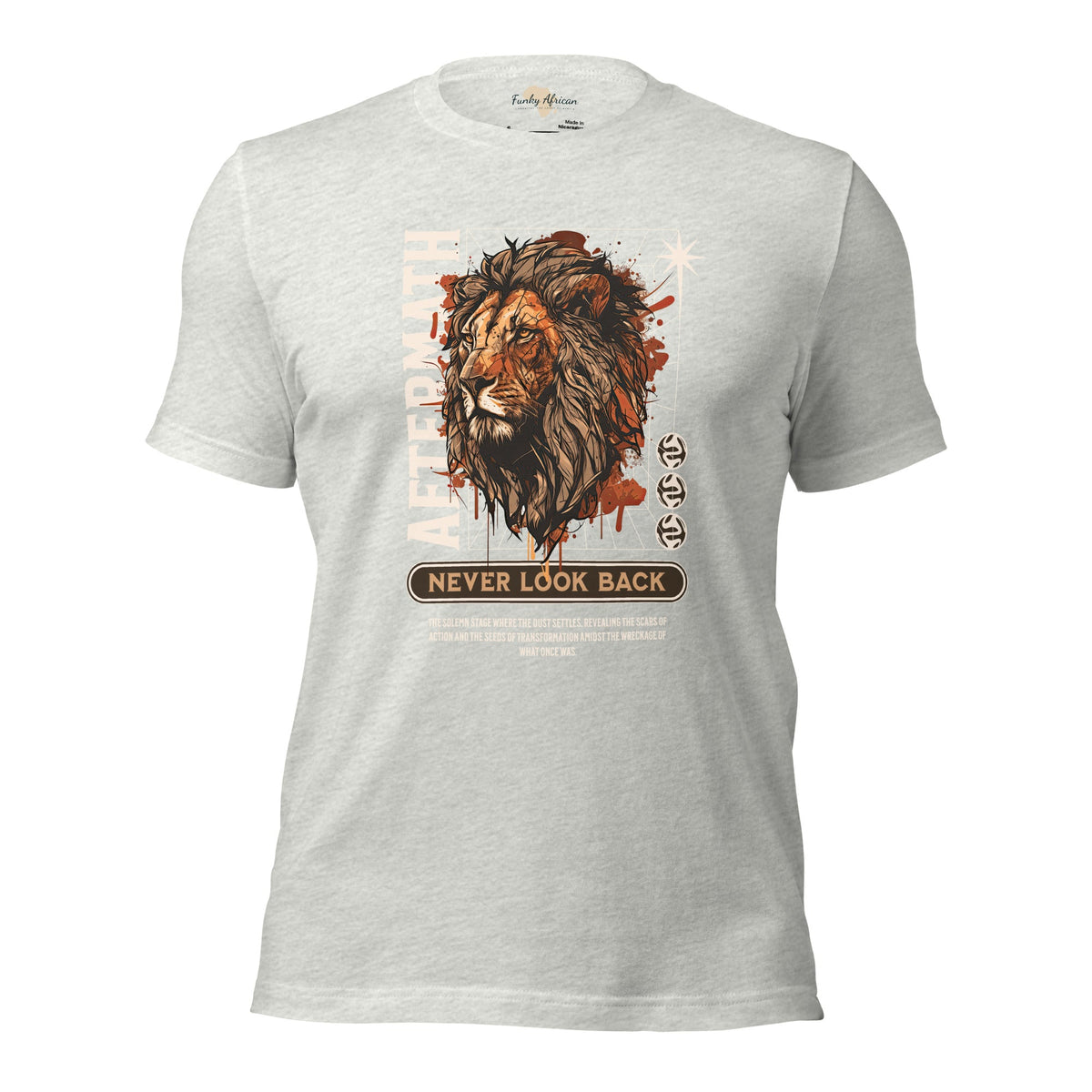 Never Look Back Unisex t-shirt Funky African