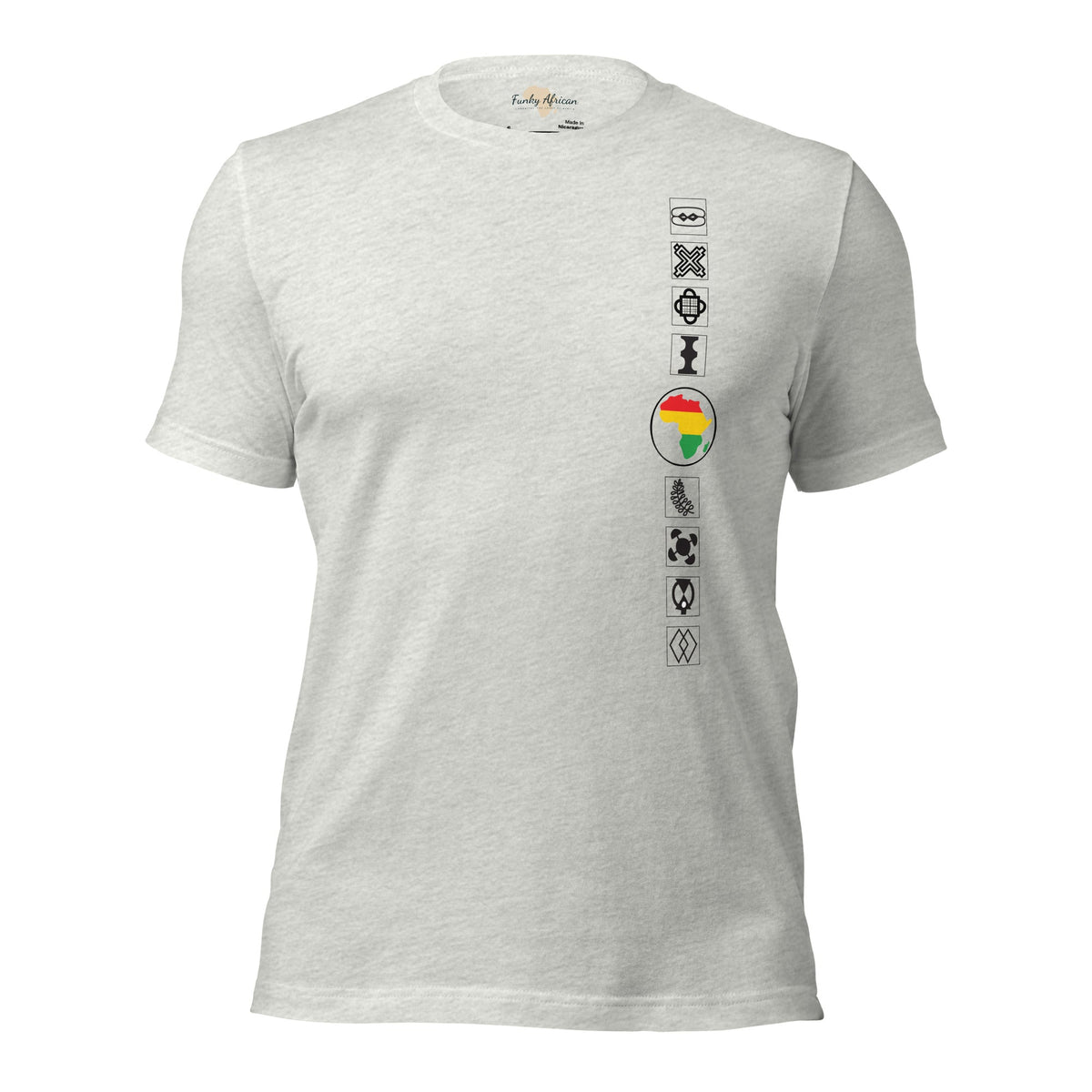 Adinkra Sided Unisex t-shirt Funky African