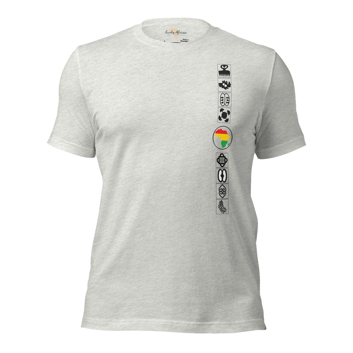 Adinkra Sided Unisex t-shirt Funky African