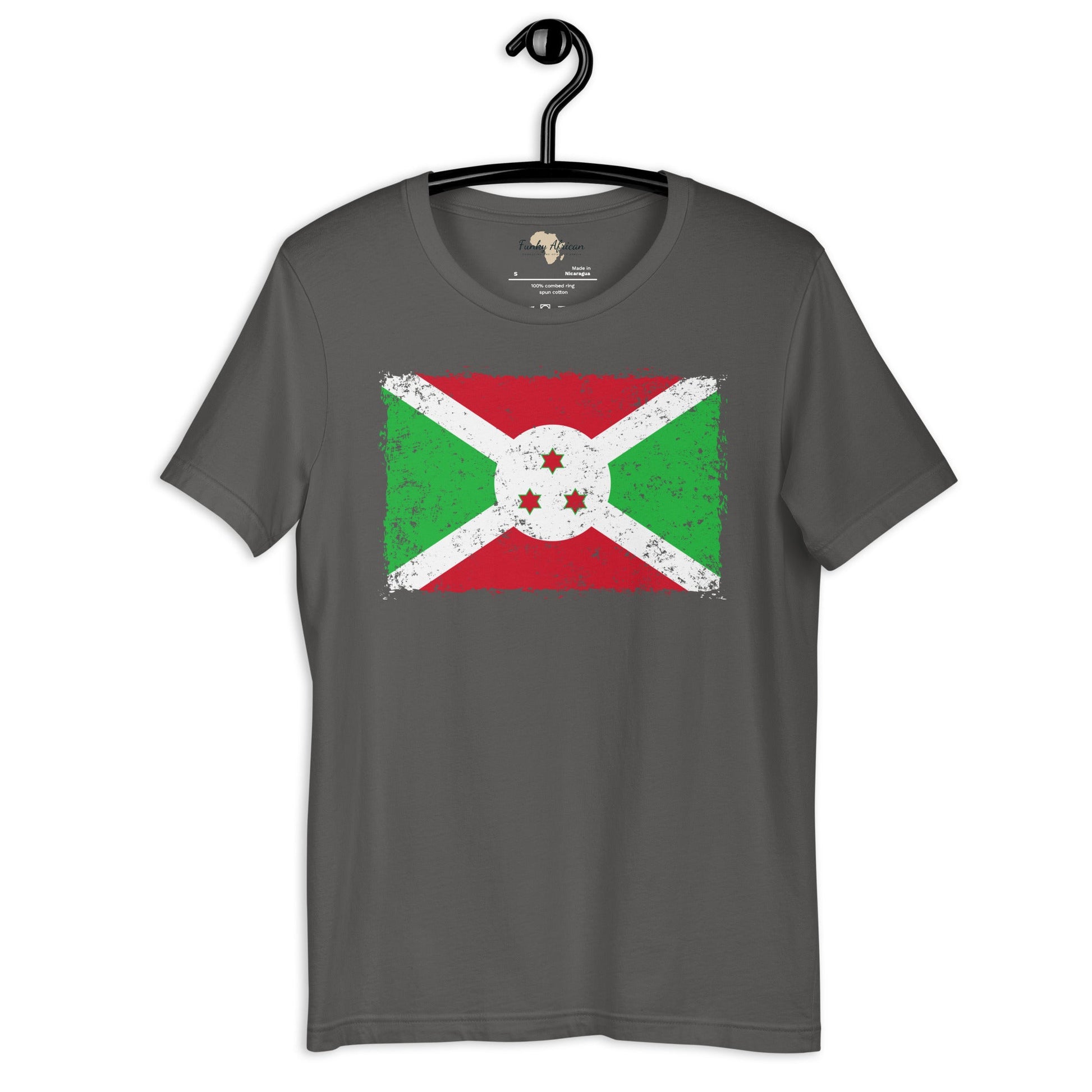 Burundi grunge unisex tee Funky African