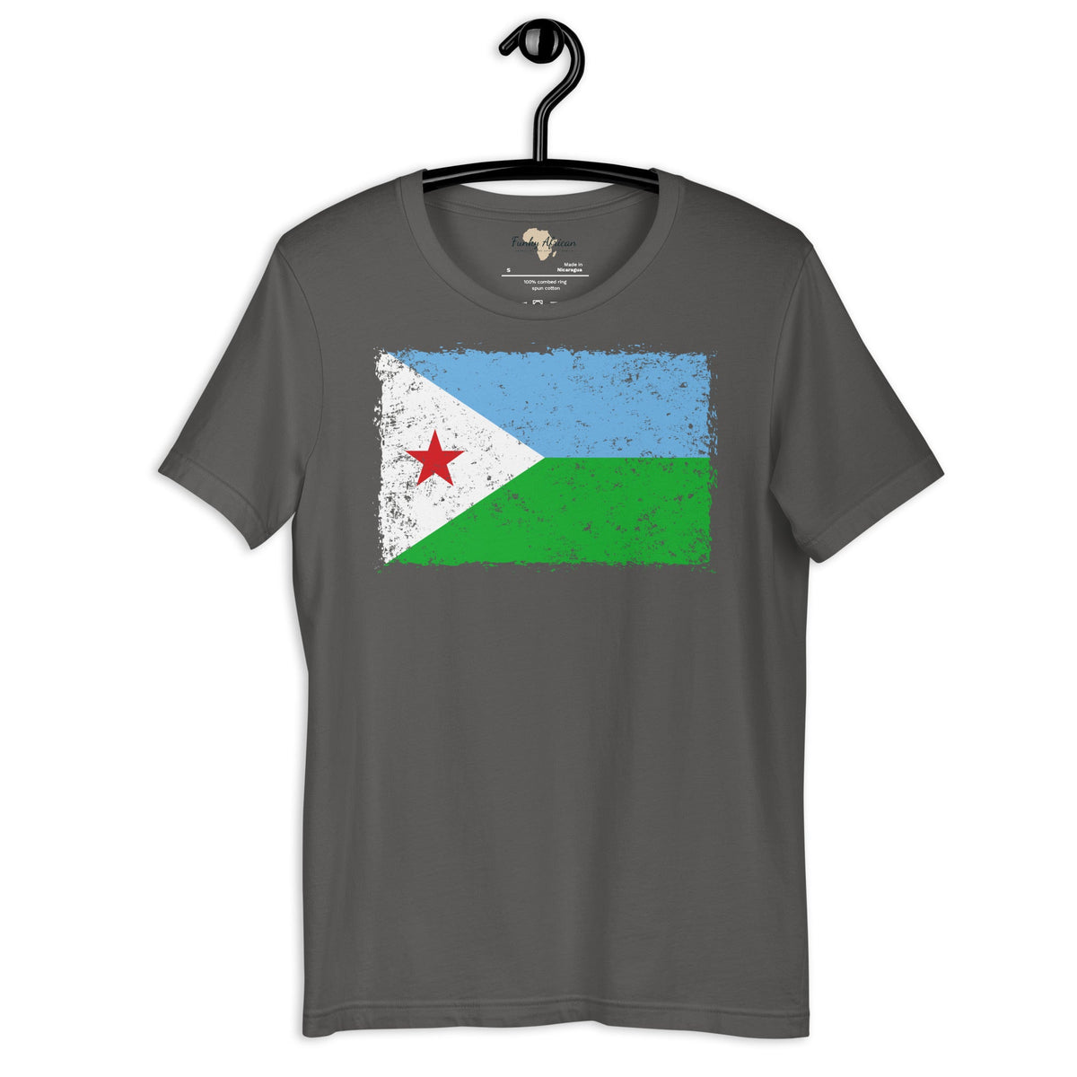 Djibouti grunge unisex tee Funky African