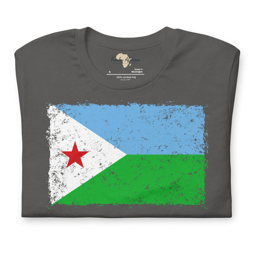 Djibouti grunge unisex tee Funky African