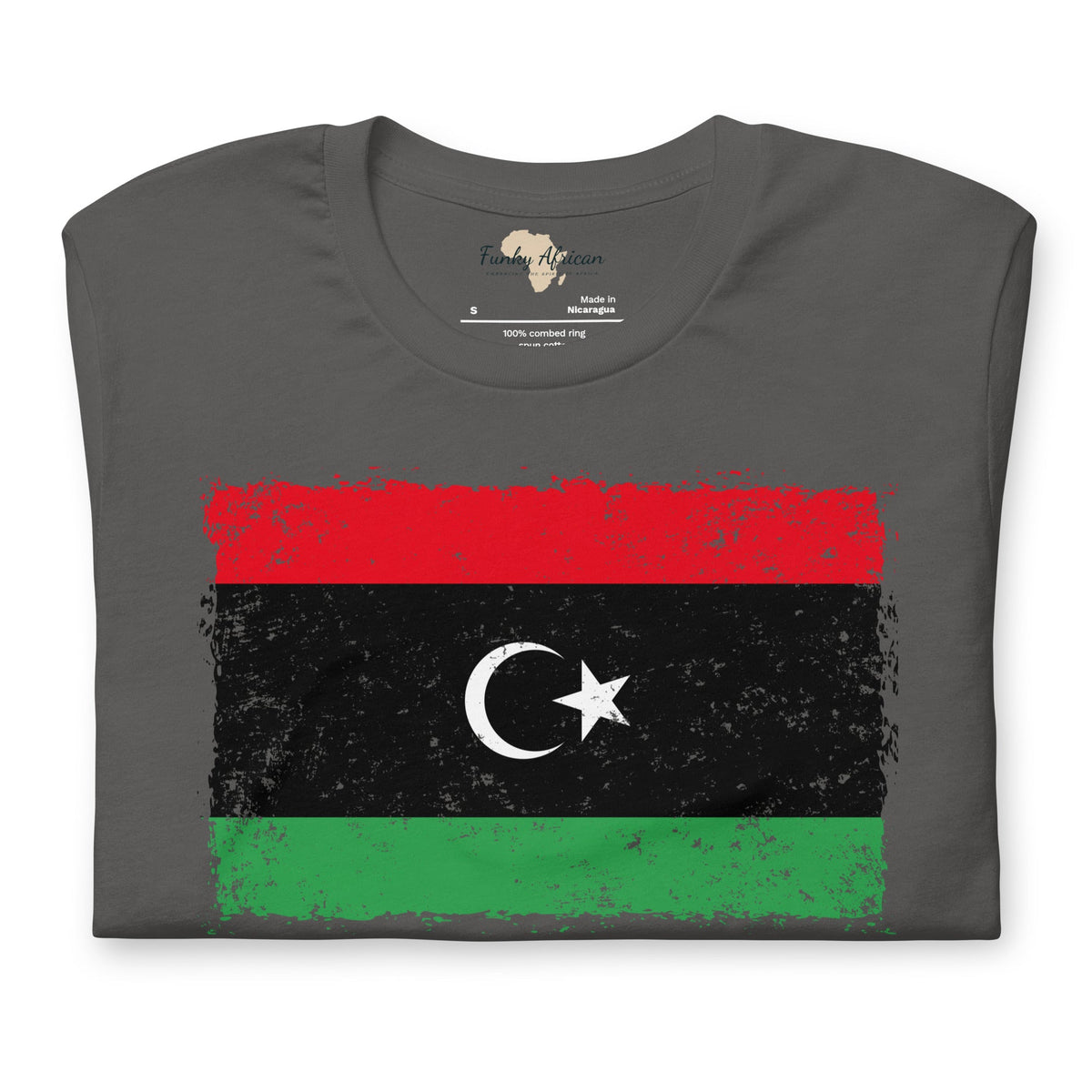Libya grunge unisex tee Funky African