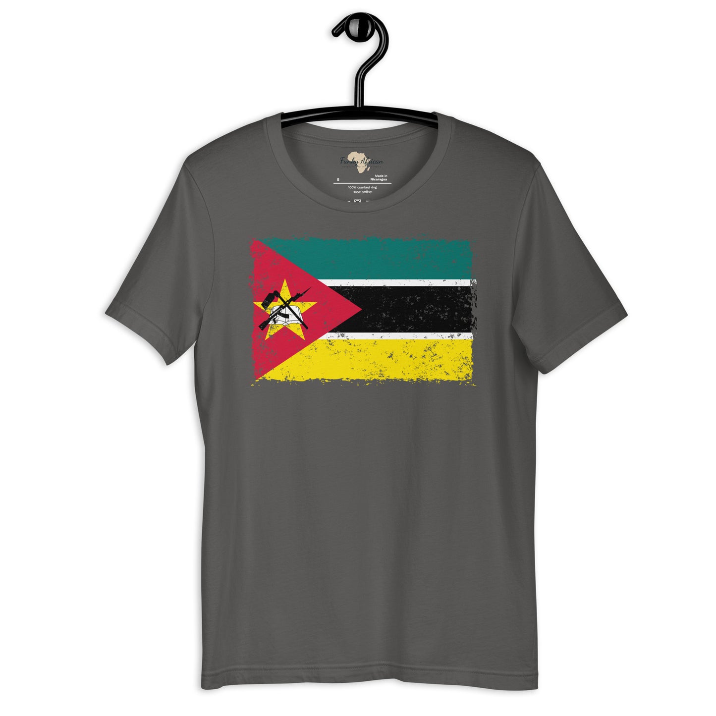 Mozambique grunge unisex tee