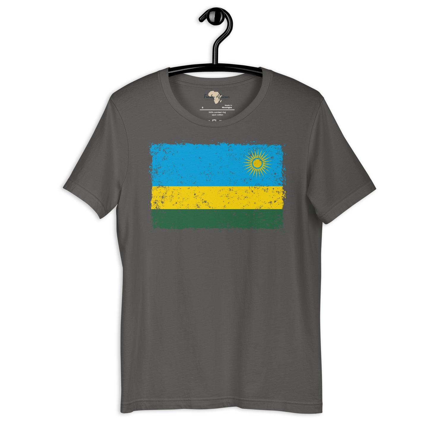 Rwanda grunge unisex tee