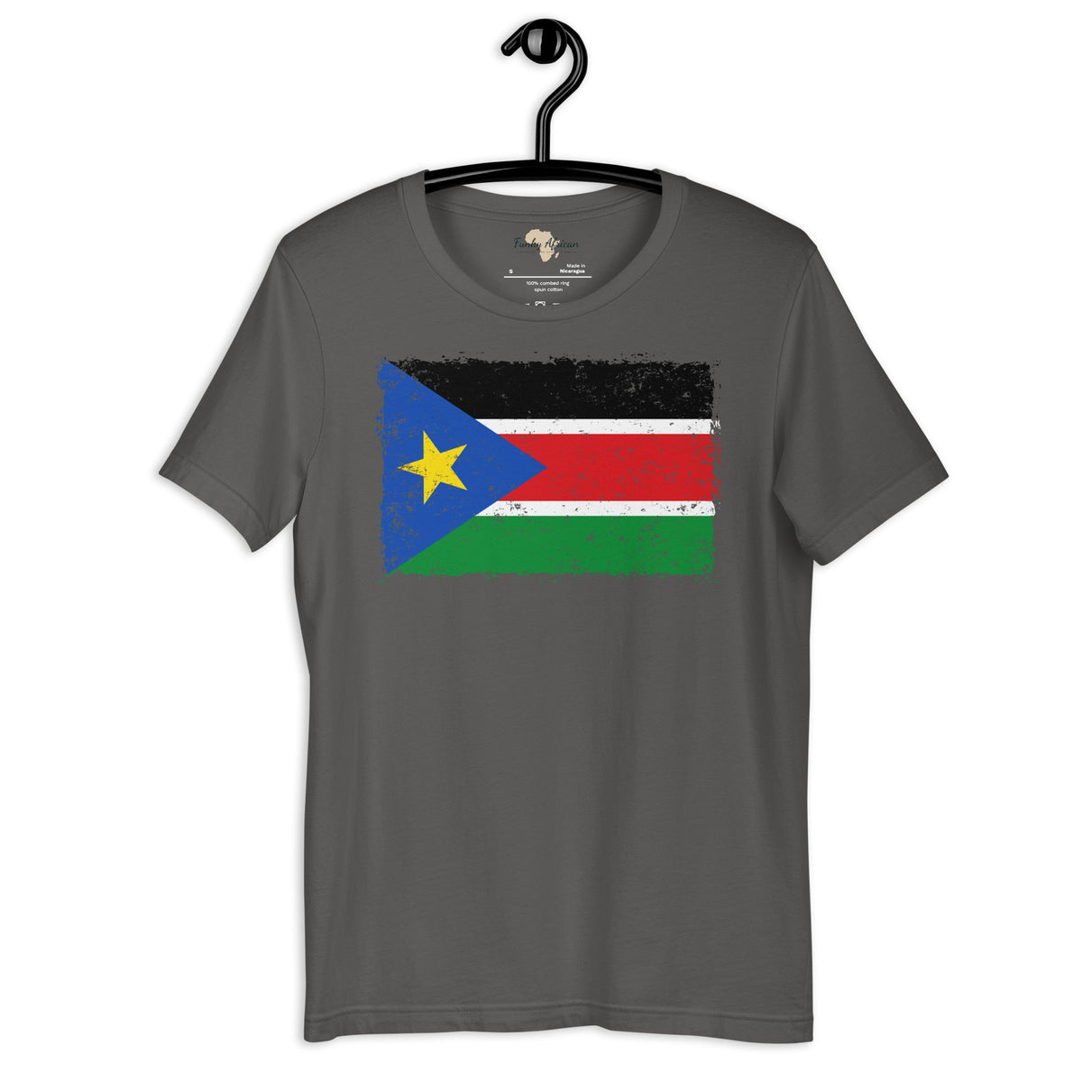 South Sudan grunge unisex tee Funky African