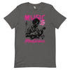Music is medicine unisex t-shirt Funky African