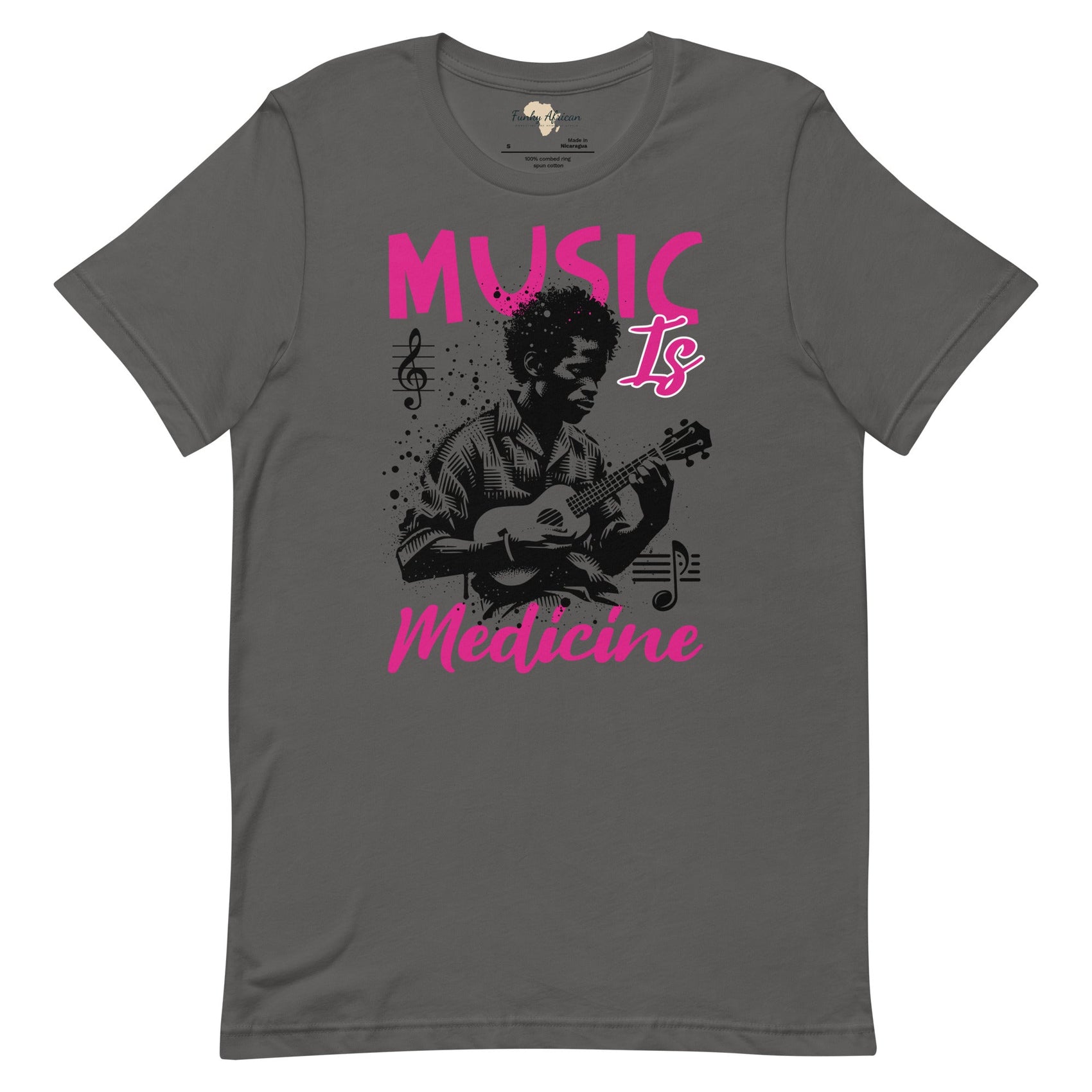 Music is medicine unisex t-shirt Funky African