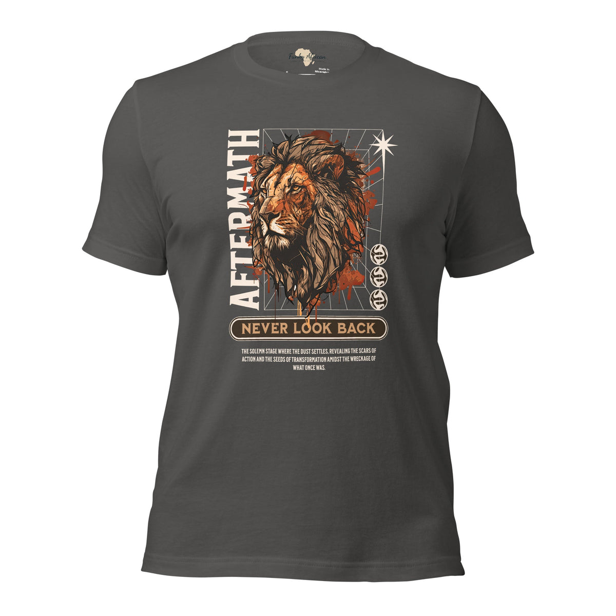 Never Look Back Unisex t-shirt Funky African