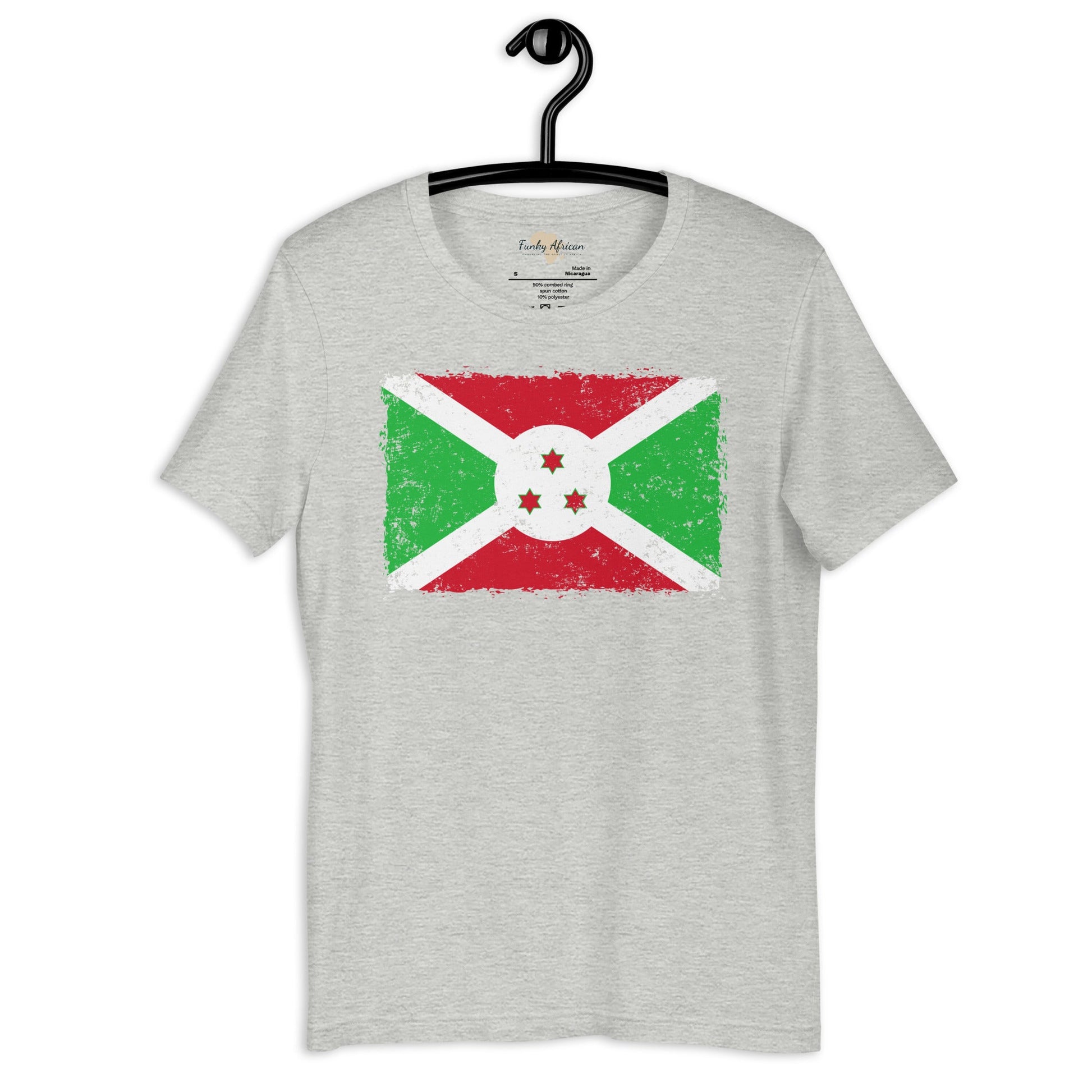 Burundi grunge unisex tee Funky African
