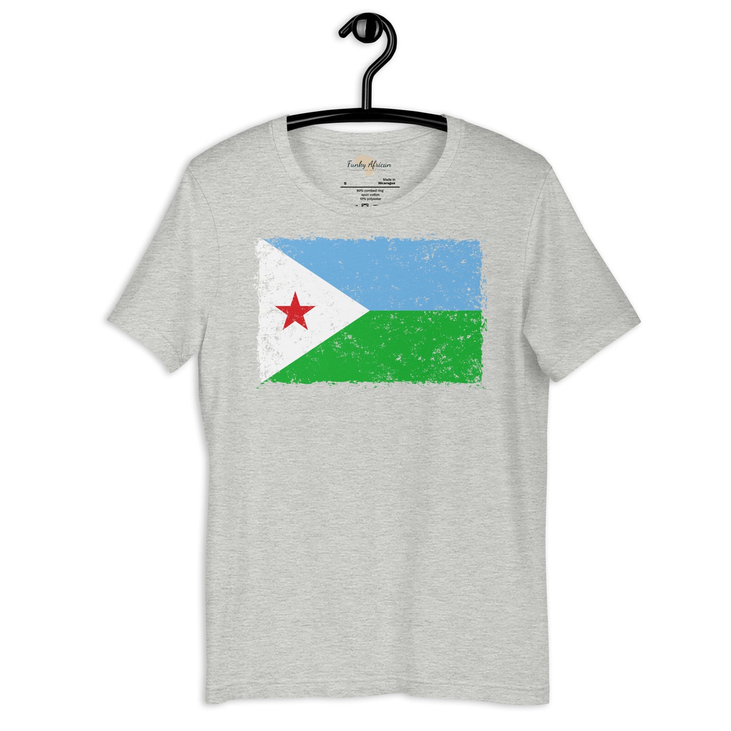 Djibouti grunge unisex tee