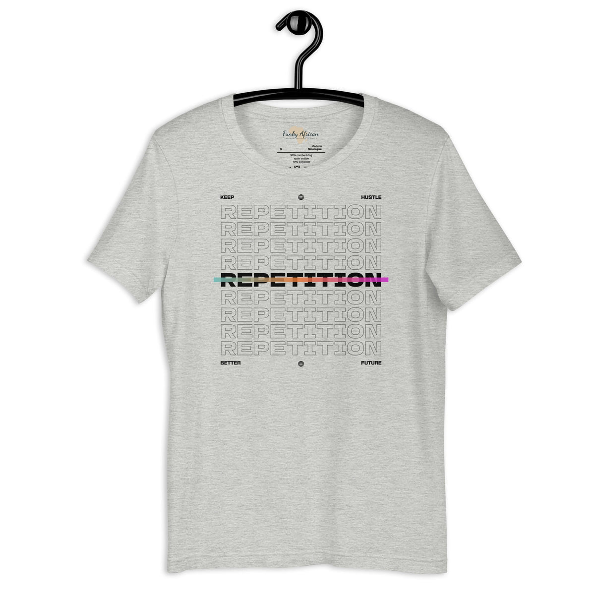 Repetition unisex tee Funky African