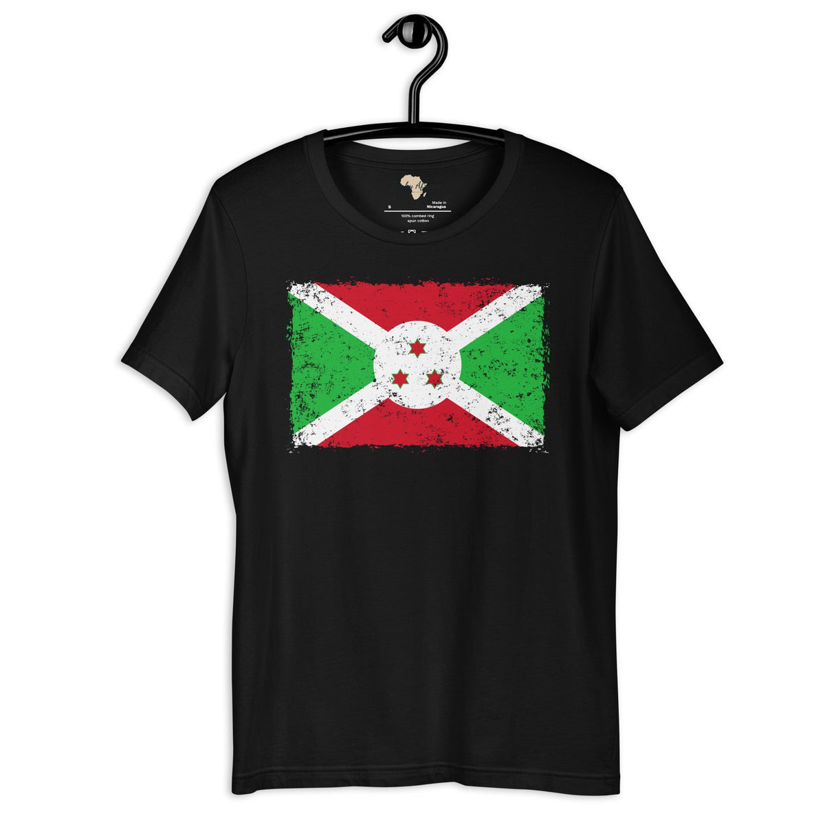 Burundi grunge unisex tee Funky African